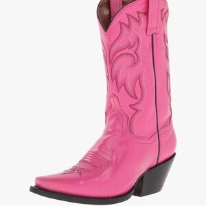 Pink leather Dan Post Cowboy Boots